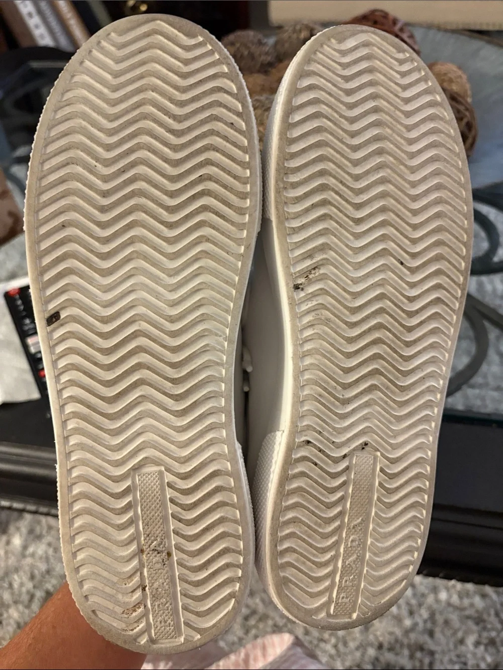 AUTHENTIC Prada leather white sneakers 36.5 - Picture 6 of 6